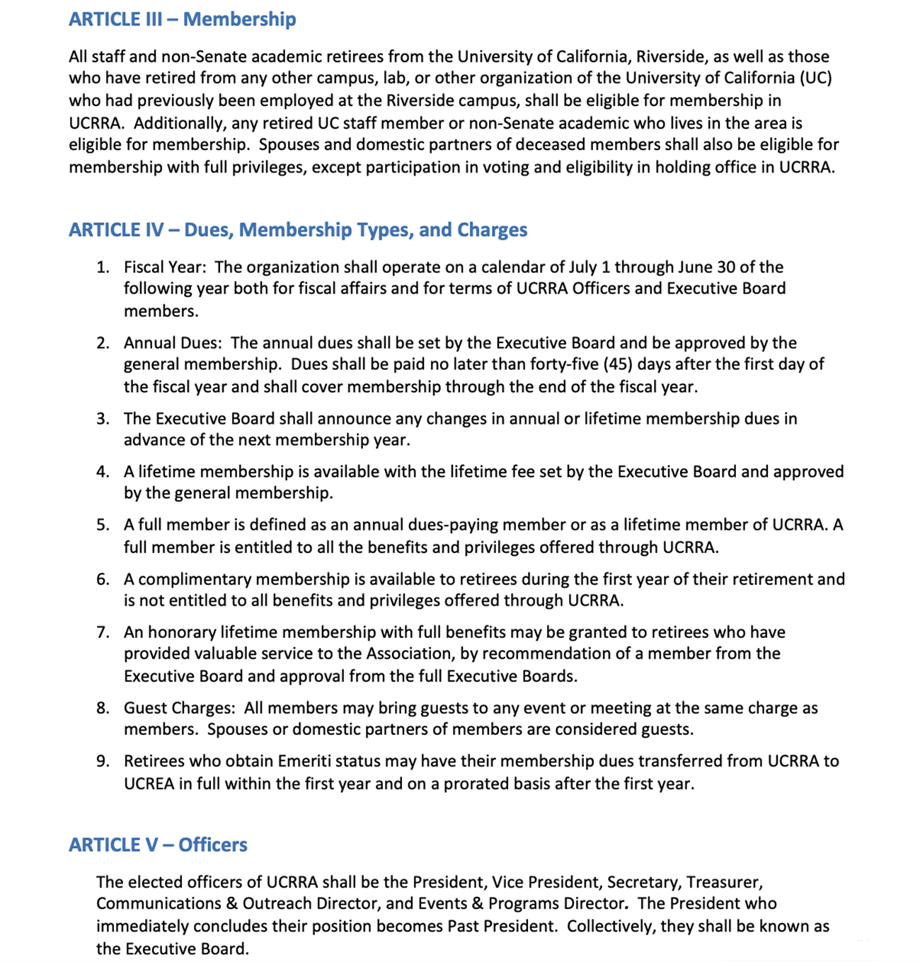 UCRRA Bylaws - amended 2024 - page 2