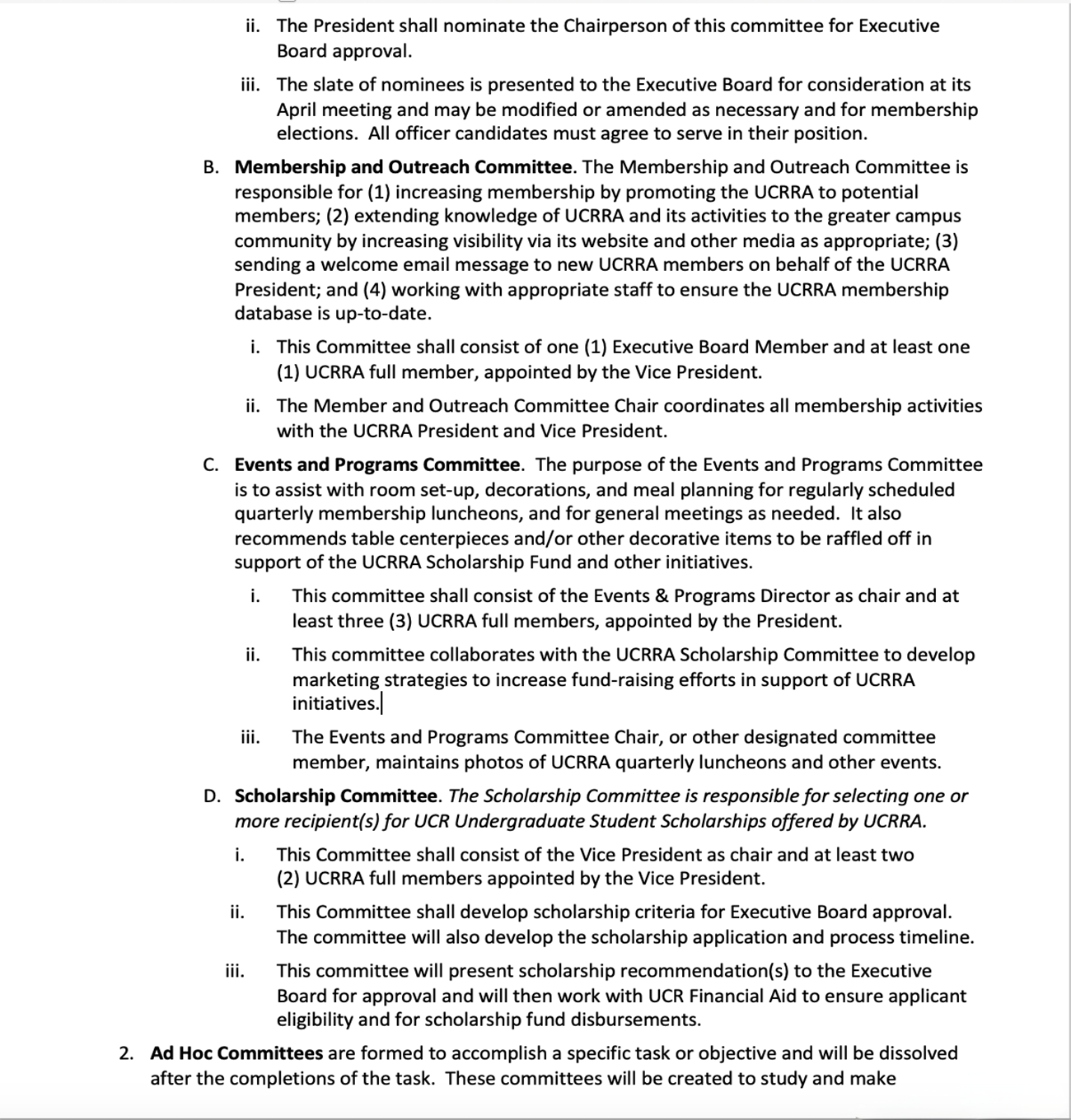 UCRRA Bylaws - amended 2024 - page 6